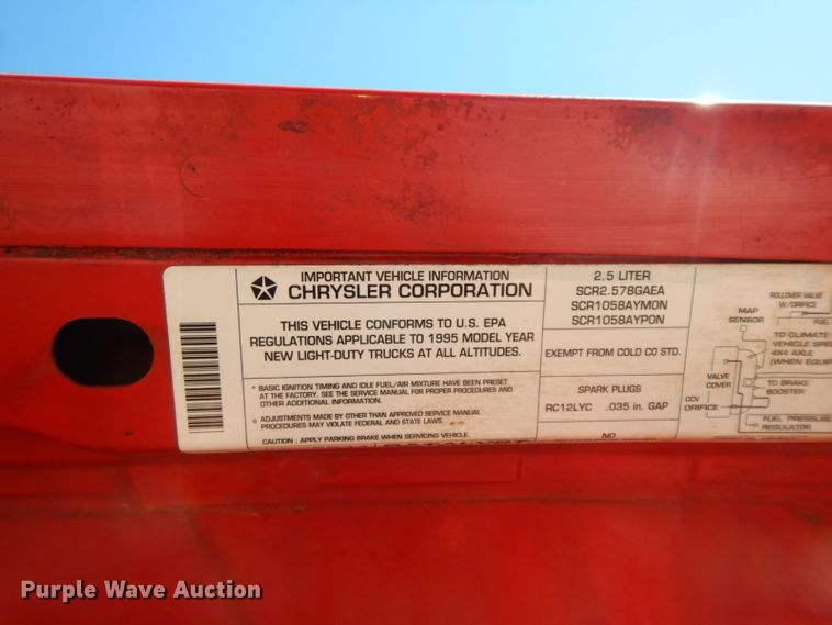 image for item HP9671 1995 Jeep Wrangler  SUV