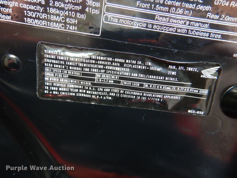 image for item IR9162 2008 Honda Goldwing  motorcycle