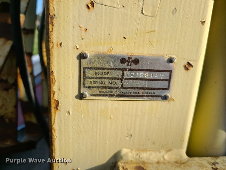 image for item IU9480 Komatsu FG15S  forklift