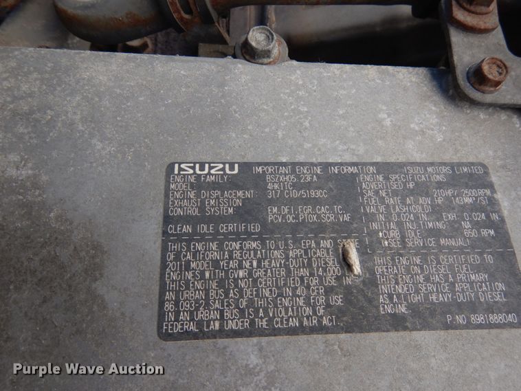 image for item JQ9156 2012 Isuzu NPR  box truck