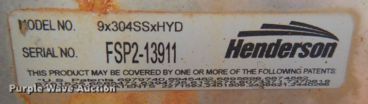 image for item JQ9204 Henderson 9x304SSxHYD  spreader