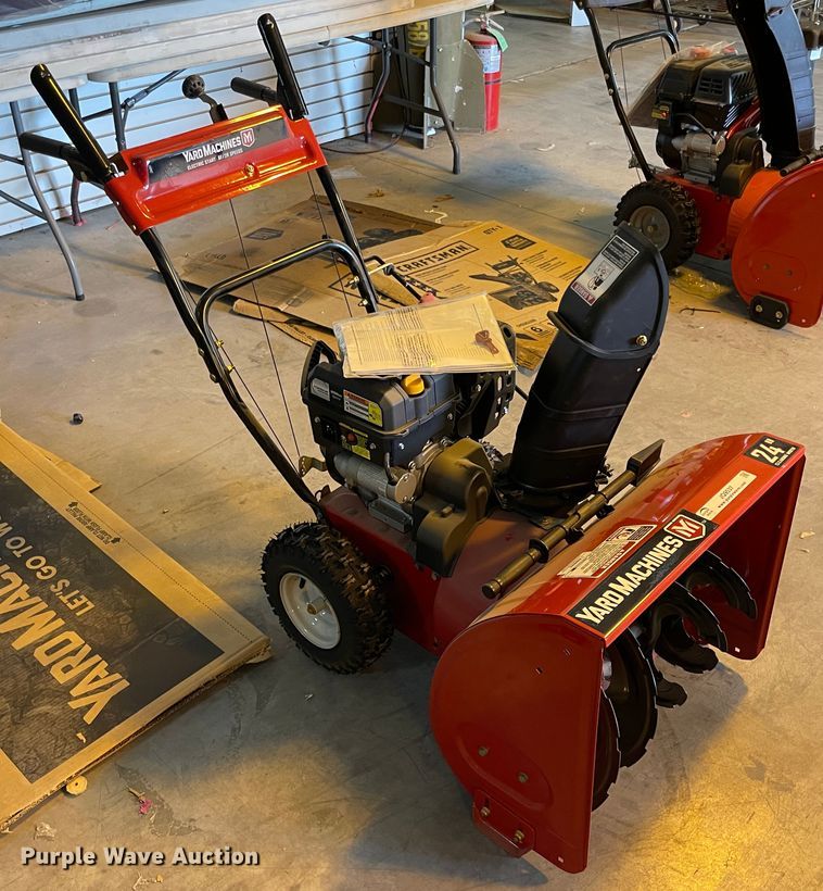 image for item JQ9537 Yard Machines  snow blower