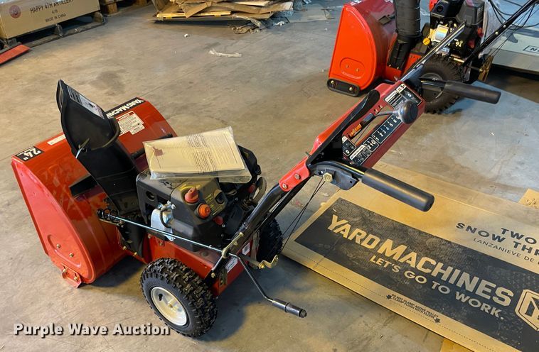 image for item JQ9537 Yard Machines  snow blower