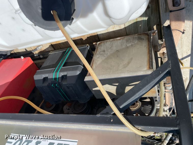 image for item JQ9558 2002  shop built utility trailer with pressure washer