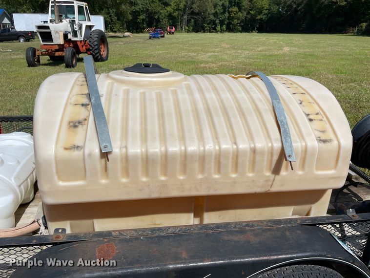 image for item JQ9558 2002  shop built utility trailer with pressure washer