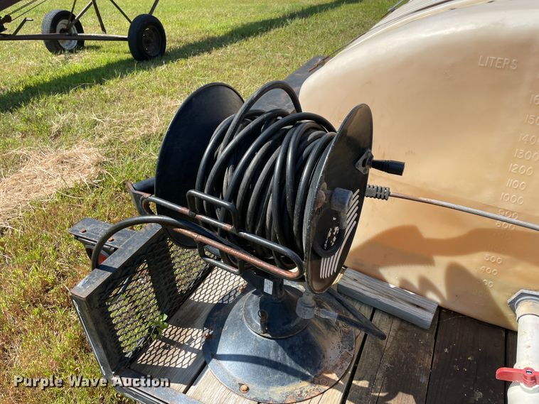 image for item JQ9558 2002  shop built utility trailer with pressure washer