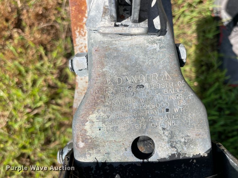 image for item JQ9558 2002  shop built utility trailer with pressure washer