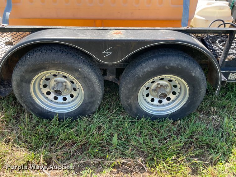 image for item JQ9558 2002  shop built utility trailer with pressure washer