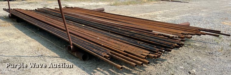 image for item JQ9590 (30) joints of 2 3/8" diameter oilfield structural pipe