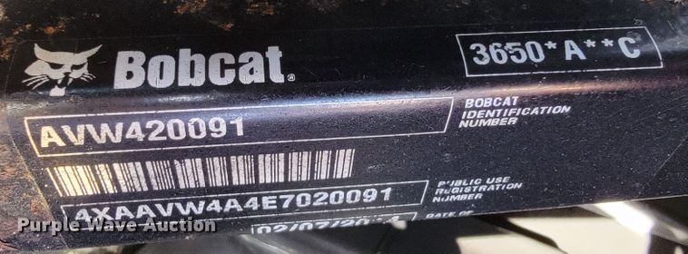 image for item KD9527 2014 Bobcat 3650  utility vehicle