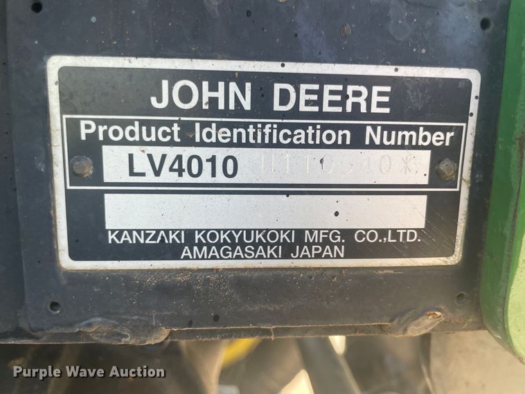 image for item KK9545 John Deere 4010  MFWD tractor