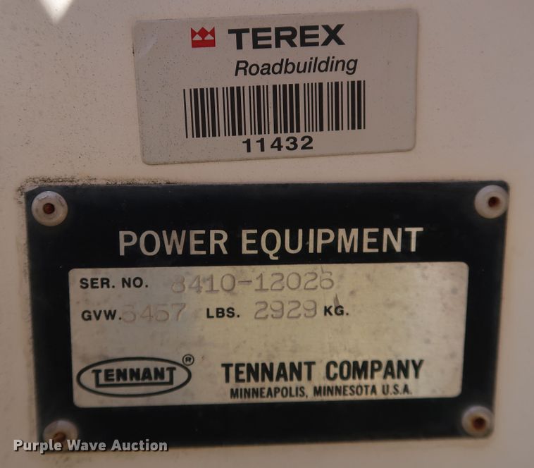 image for item KQ9759 Tennant 8410  sweeper