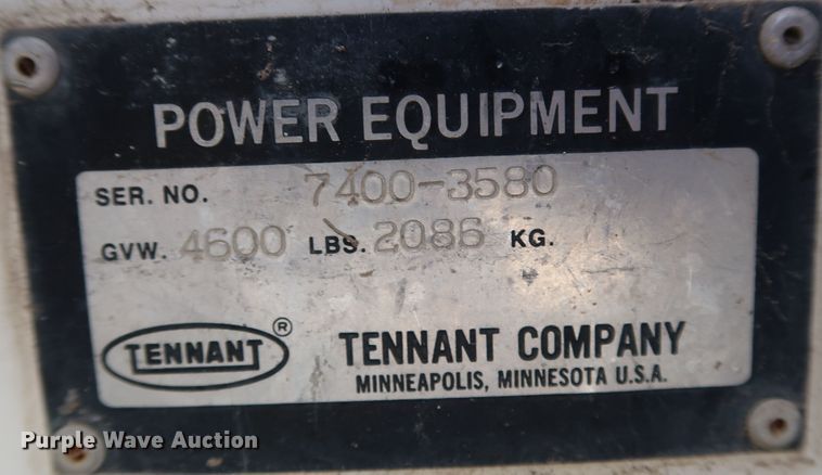 image for item KQ9760 Tennant 7400  sweeper
