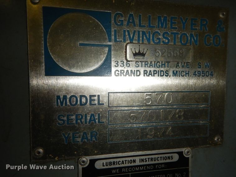 image for item KU9255 1974 Grand Rapids 570  grinder