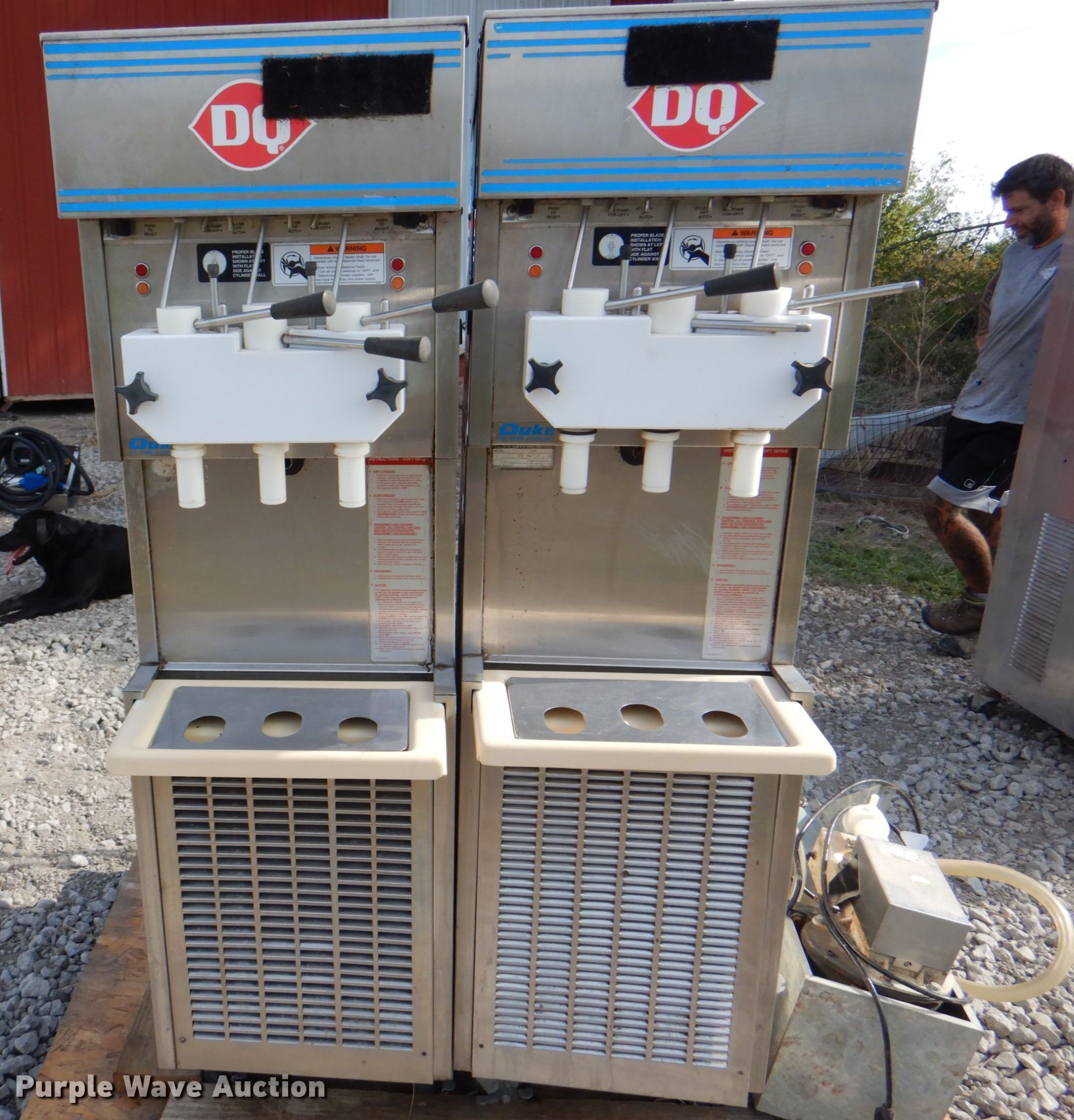 (2) HC Duke and Sons 957R132 ice cream machines in Sterling, NE Item