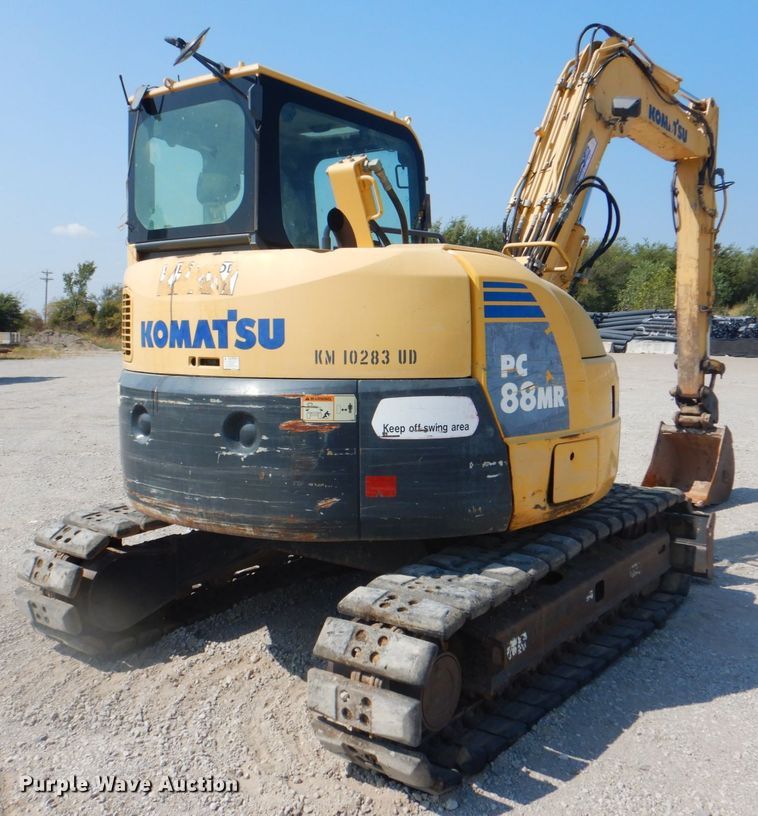 image for item DG1721 2010 Komatsu PC88MR-8  mini excavator