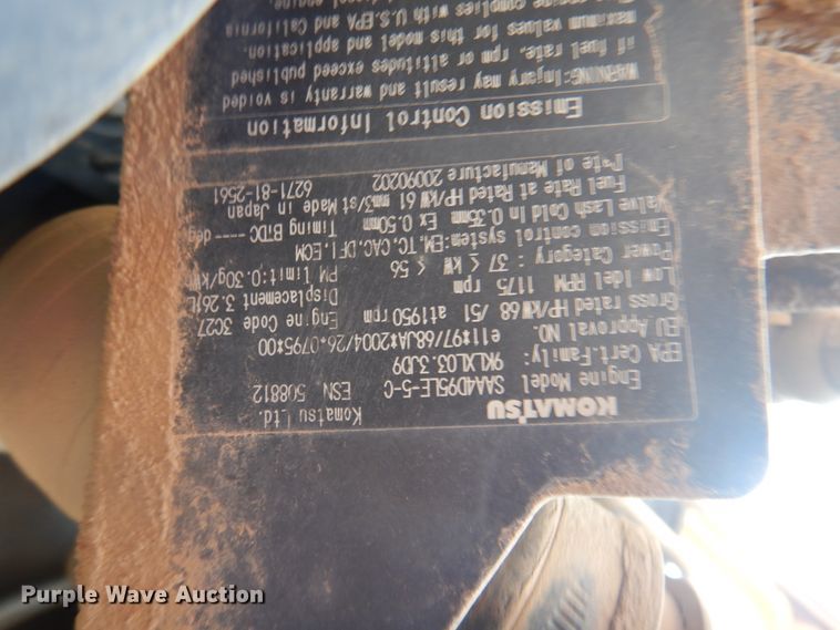 image for item DG1721 2010 Komatsu PC88MR-8  mini excavator