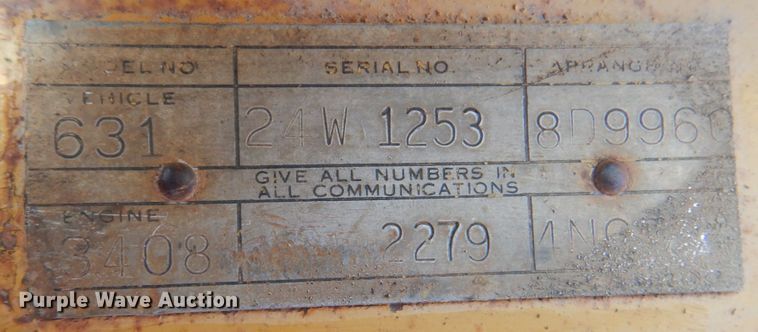 image for item DG1722 1977 Caterpillar 631D  water wagon