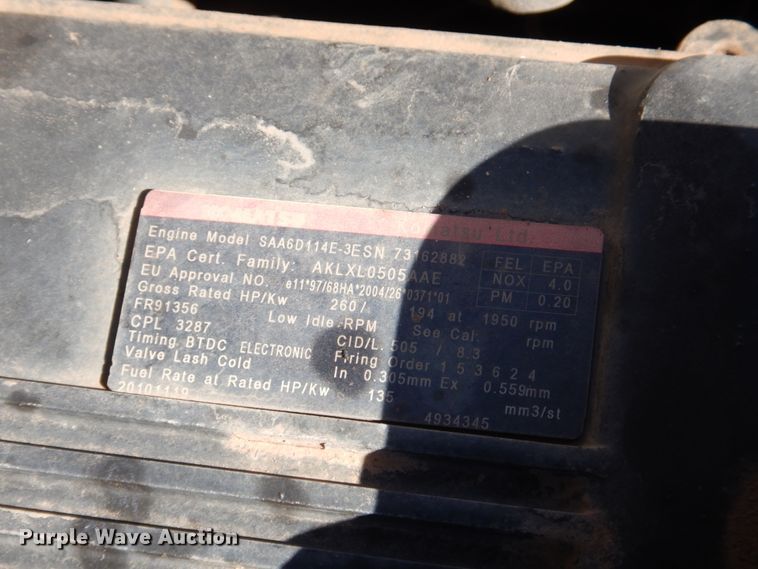 image for item DG1748 2011 Komatsu PC350LC-8  excavator