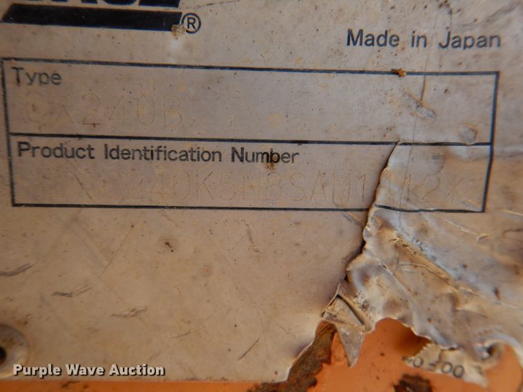 image for item DG1750 Case CX240B  excavator