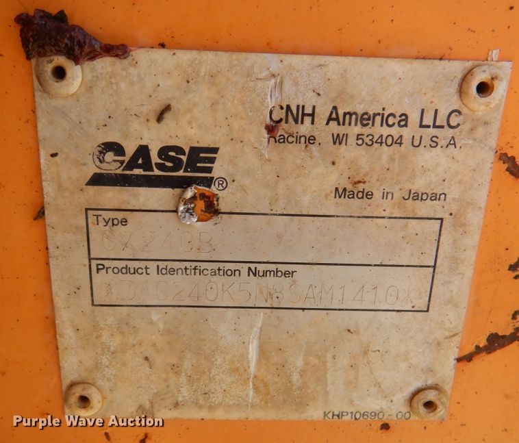 image for item DG1752 Case CX240B  excavator