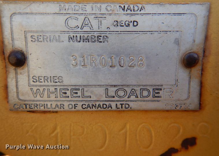 image for item DG1757 1982 Caterpillar 950B  wheel loader