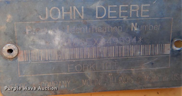 image for item DG1766 1998 John Deere 488E  forklift