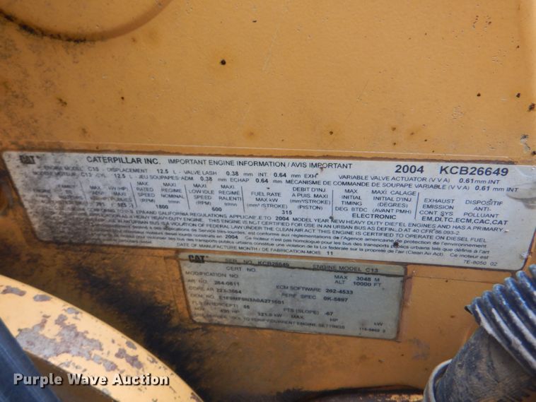 image for item DG1844 2005 Kenworth T800  dump truck