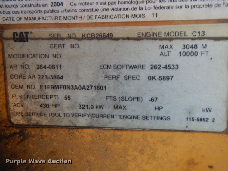 image for item DG1844 2005 Kenworth T800  dump truck