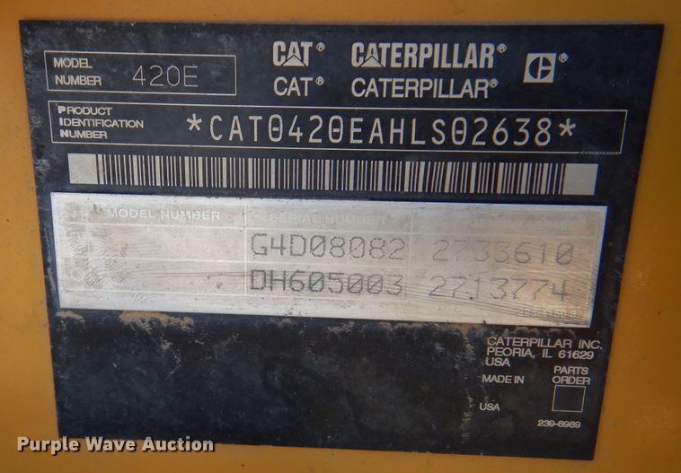 image for item DI5745 2007 Caterpillar 420E  backhoe