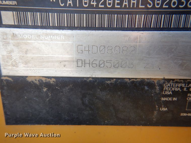 image for item DI5745 2007 Caterpillar 420E  backhoe