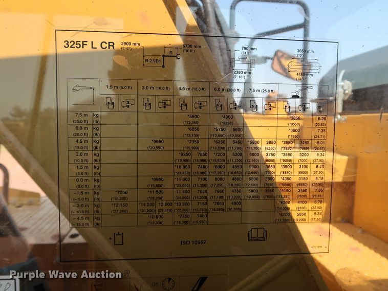 image for item DJ1946 2019 Caterpillar 325F L CR  excavator