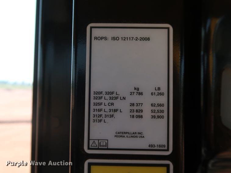 image for item DJ1946 2019 Caterpillar 325F L CR  excavator