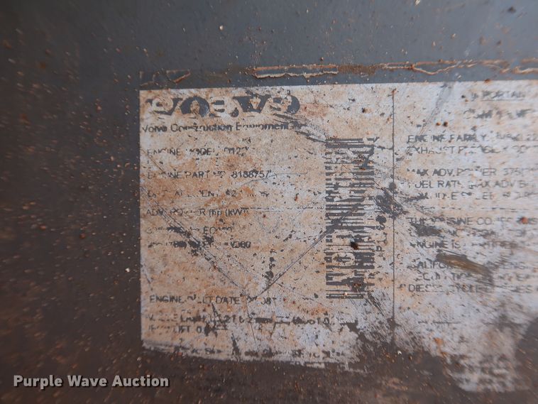 image for item DJ1947 2008 Volvo EC360C L  excavator