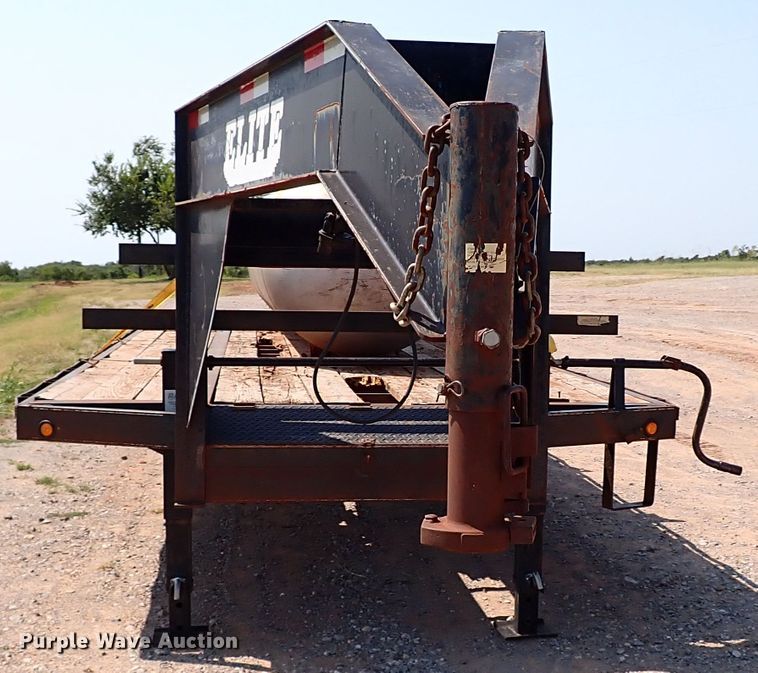 image for item DJ1948 2006 Elite Gooseneck Dovetail-30  equipment trailer