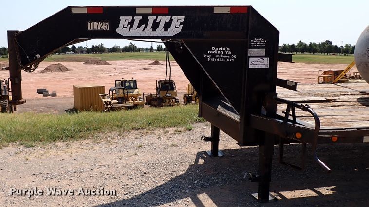 image for item DJ1948 2006 Elite Gooseneck Dovetail-30  equipment trailer