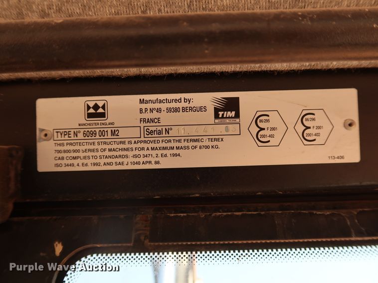 image for item DJ1956 2004 Terex TX860SB  backhoe