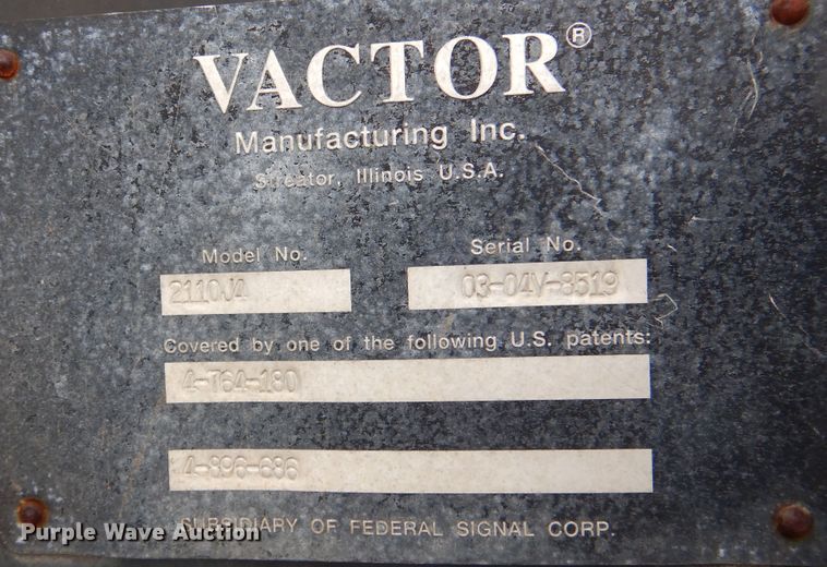 image for item DJ7302 2003 Sterling L7500  sewer jetter truck