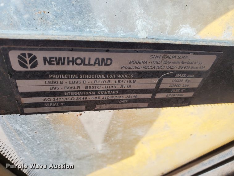 image for item DJ8871 2012 New Holland B95B  backhoe