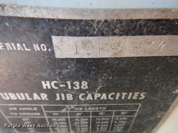 image for item DL0141 Link Belt HC138  crane