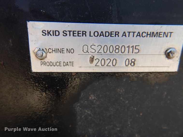 image for item DL0172 72"W skid steer broom