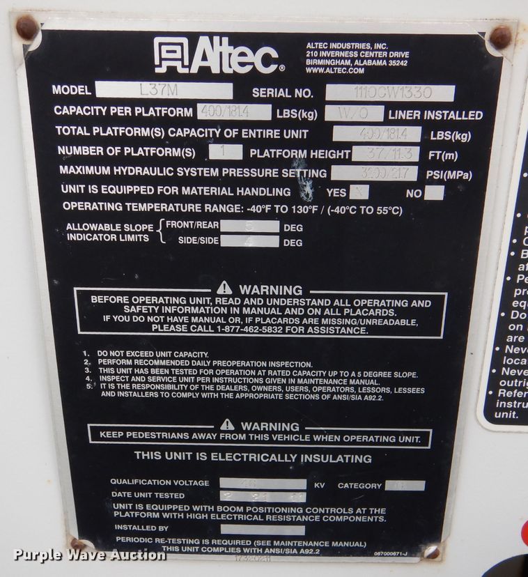 image for item DL3102 2009 Ford F550 Super Duty XL  bucket truck