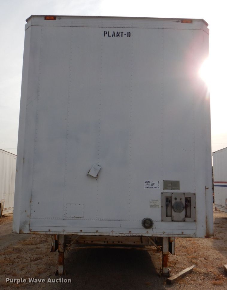 image for item DL3154 1986 Kentucky  dry van trailer