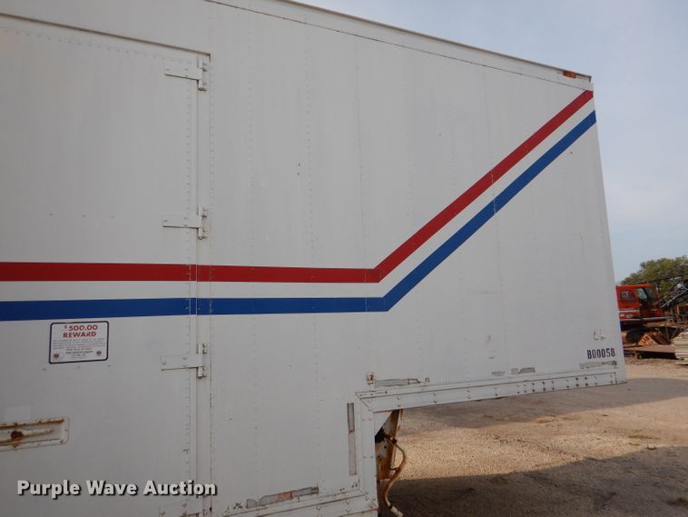 image for item DL3154 1986 Kentucky  dry van trailer