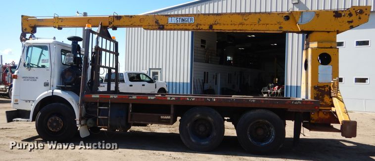 image for item DL6345 1987 Volvo White WX64T  crane truck