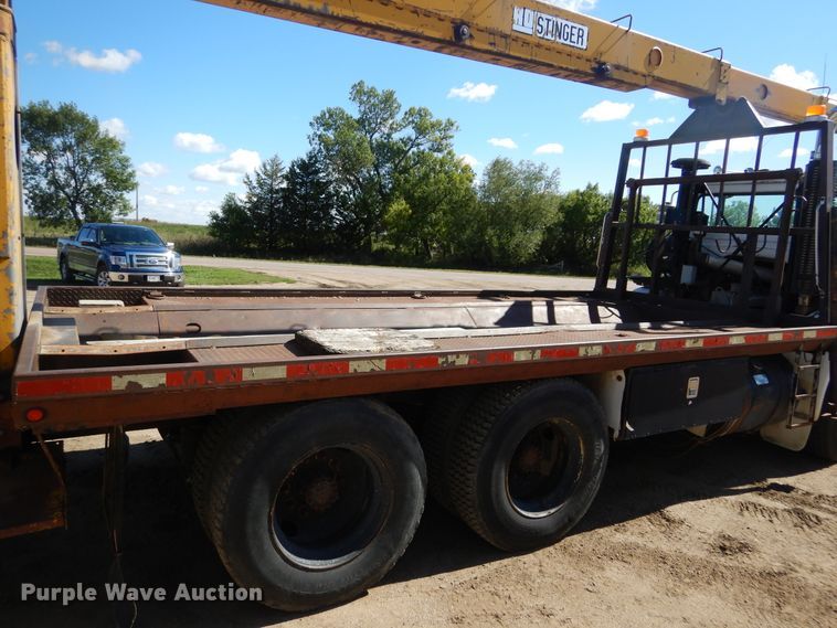 image for item DL6345 1987 Volvo White WX64T  crane truck