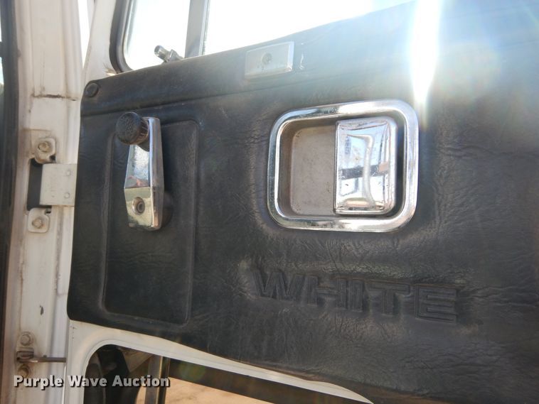 image for item DL6345 1987 Volvo White WX64T  crane truck