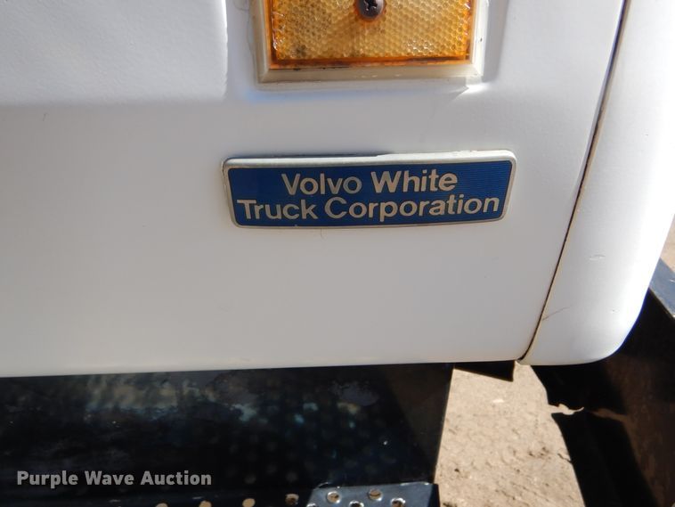 image for item DL6345 1987 Volvo White WX64T  crane truck