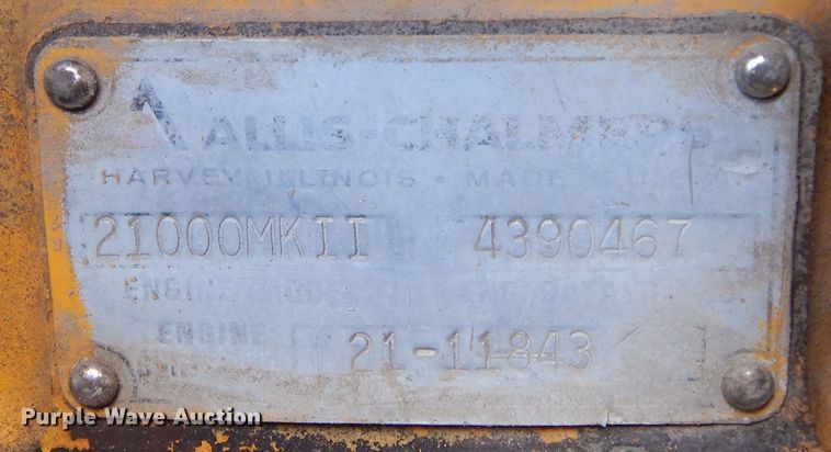 image for item DL6351 1972 Fiat-Allis 21B  dozer