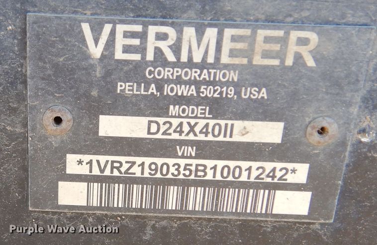 image for item DL6353 2011 Vermeer D24X40  Series II directional boring unit